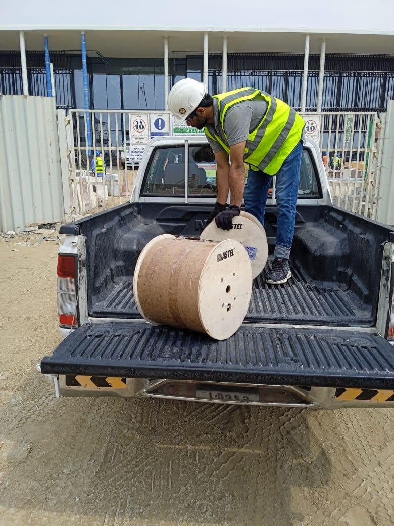Cable Drum Delivery to Site