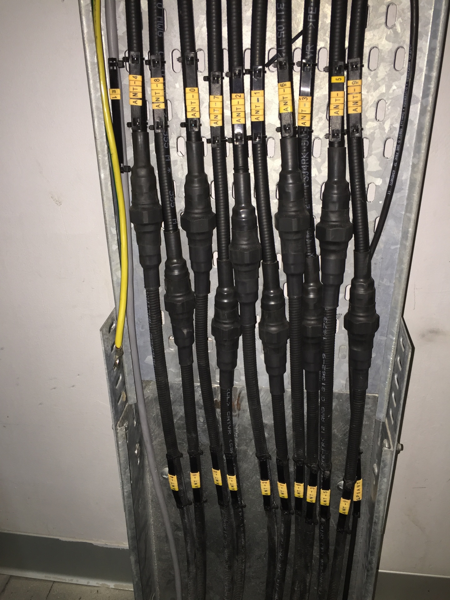 RF Cable Terminations with Labels